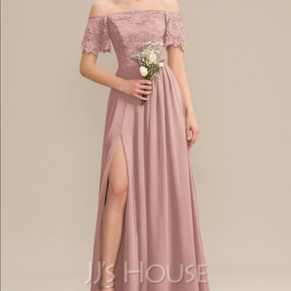 JJ’s House Dusty Rose Long dress - Size 2 - Picture 1 of 5